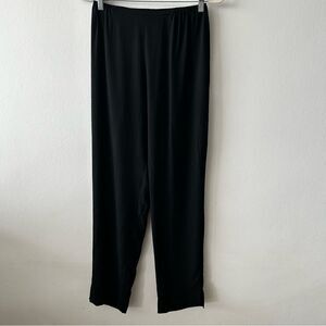 Citron Silk Pull-on Pant in black